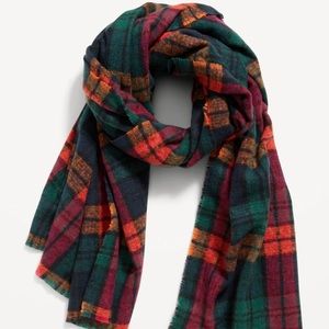 NWT OLD NAVY Plaid Flannel Scarf   Color: Green Multi Plaid  OS